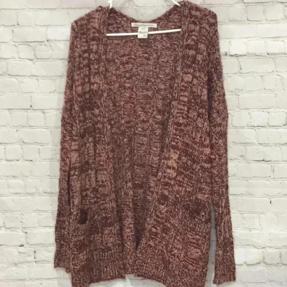 AMERICAN RAG Cable Knit Cardigan with Pockets